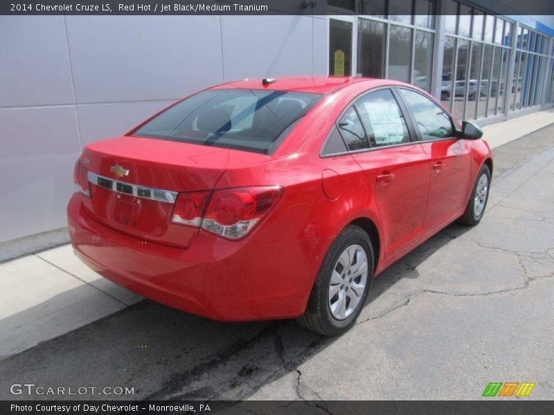 Red Hot / Jet Black/Medium Titanium 2014 Chevrolet Cruze LS