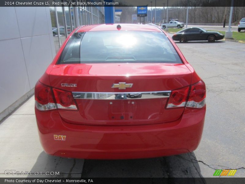 Red Hot / Jet Black/Medium Titanium 2014 Chevrolet Cruze LS