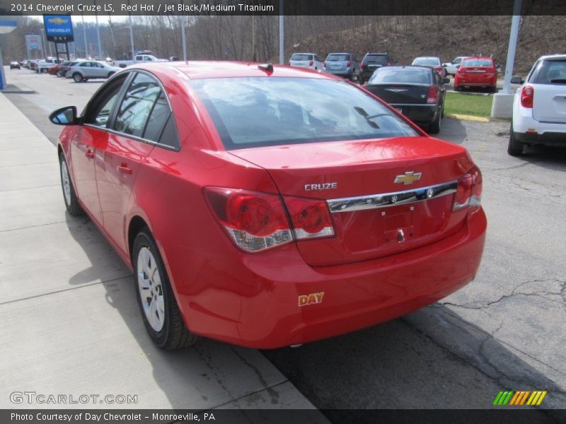 Red Hot / Jet Black/Medium Titanium 2014 Chevrolet Cruze LS