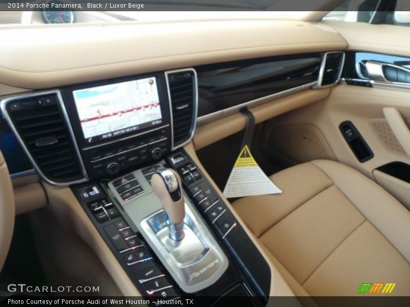Black / Luxor Beige 2014 Porsche Panamera