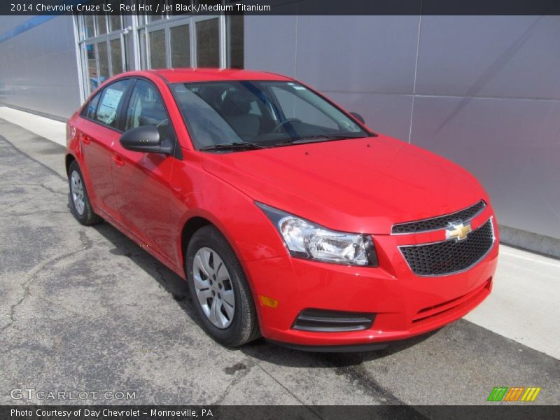 Red Hot / Jet Black/Medium Titanium 2014 Chevrolet Cruze LS