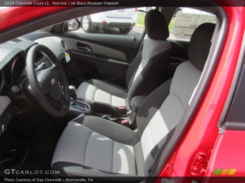 Red Hot / Jet Black/Medium Titanium 2014 Chevrolet Cruze LS