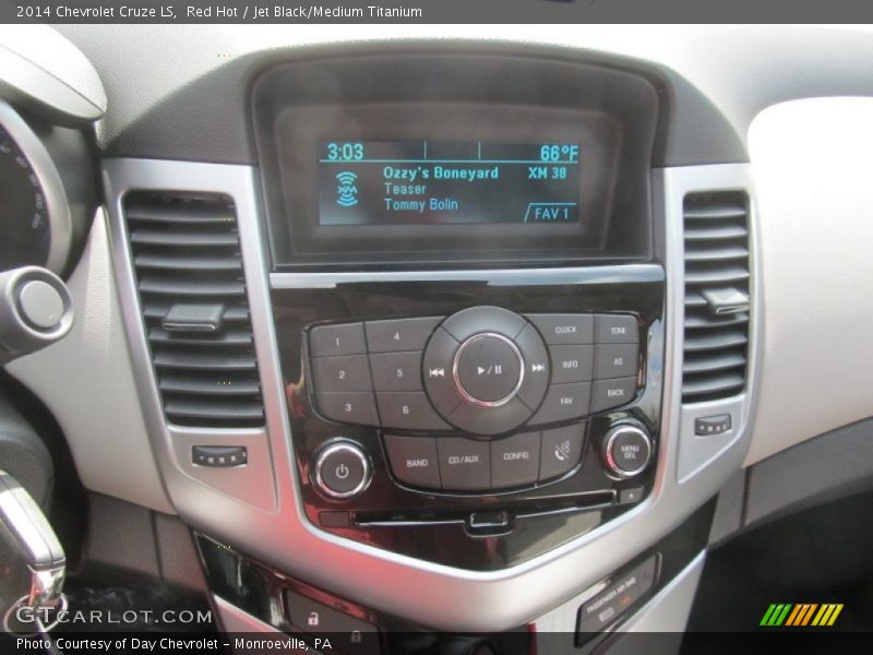 Red Hot / Jet Black/Medium Titanium 2014 Chevrolet Cruze LS