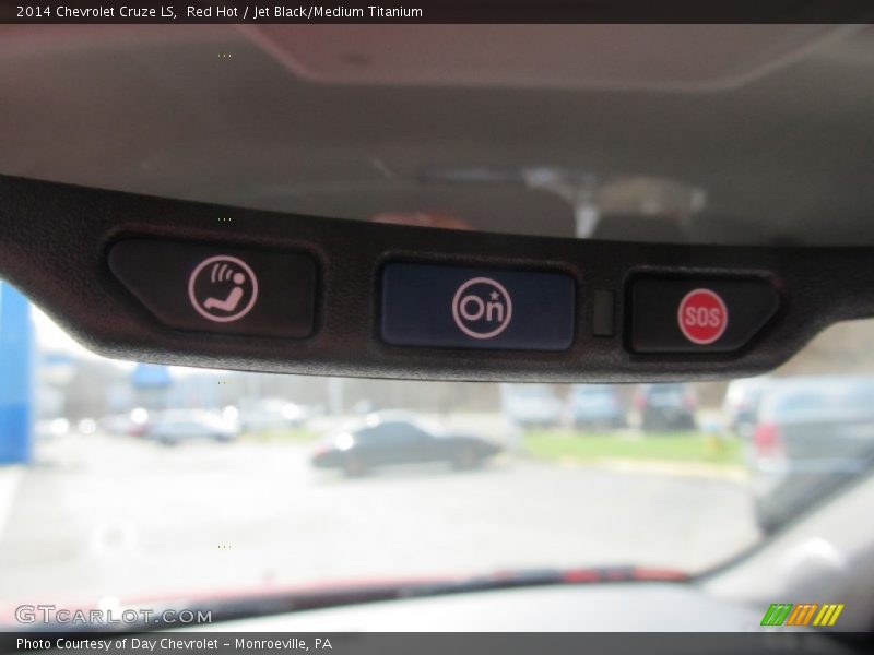Red Hot / Jet Black/Medium Titanium 2014 Chevrolet Cruze LS
