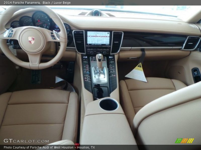 Black / Luxor Beige 2014 Porsche Panamera