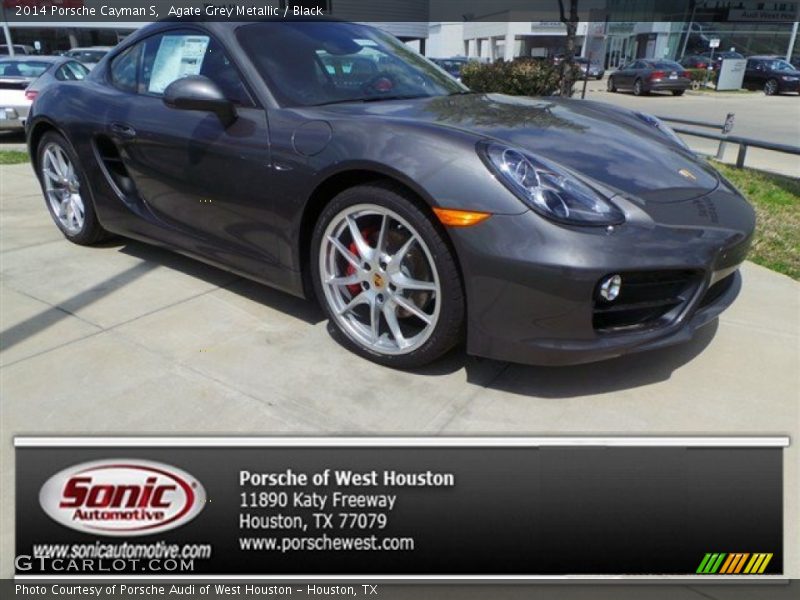 Agate Grey Metallic / Black 2014 Porsche Cayman S