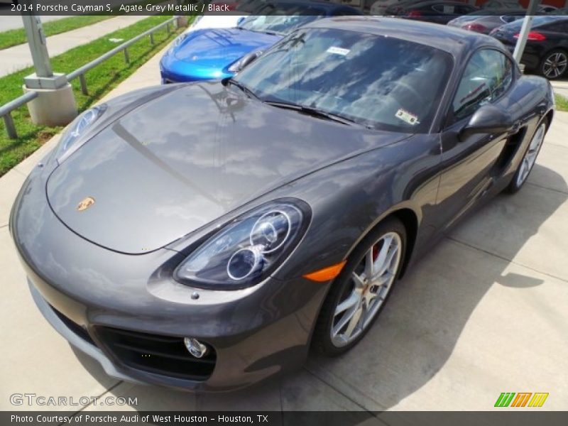 Agate Grey Metallic / Black 2014 Porsche Cayman S