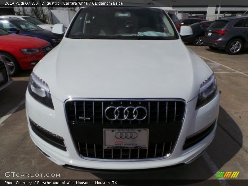 Carrara White / Cardamom Beige 2014 Audi Q7 3.0 TDI quattro