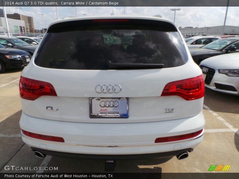 Carrara White / Cardamom Beige 2014 Audi Q7 3.0 TDI quattro