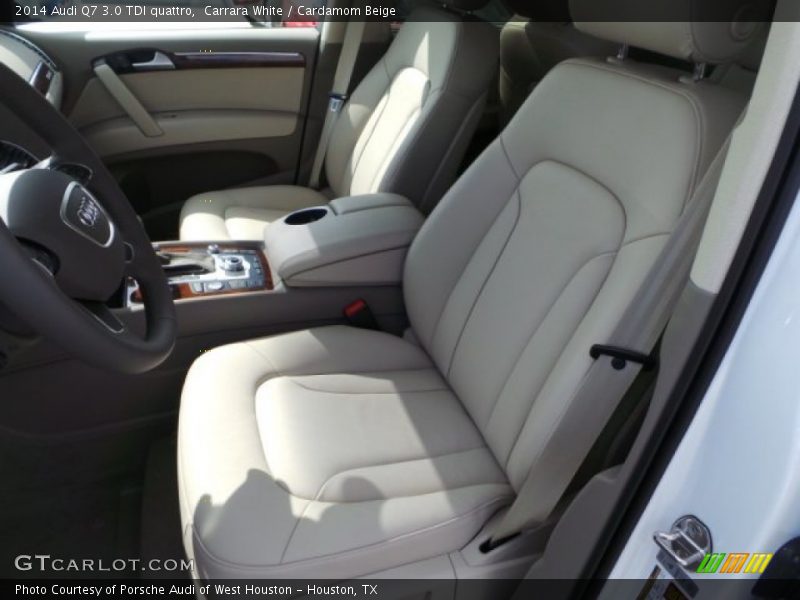 Carrara White / Cardamom Beige 2014 Audi Q7 3.0 TDI quattro