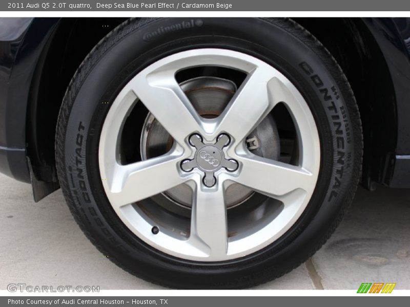 Deep Sea Blue Pearl Effect / Cardamom Beige 2011 Audi Q5 2.0T quattro