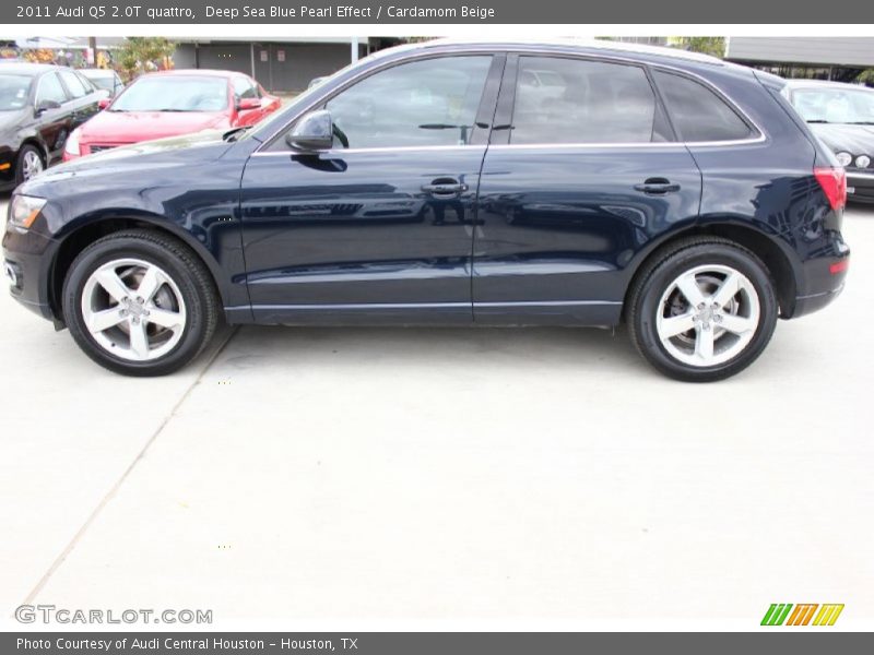 Deep Sea Blue Pearl Effect / Cardamom Beige 2011 Audi Q5 2.0T quattro