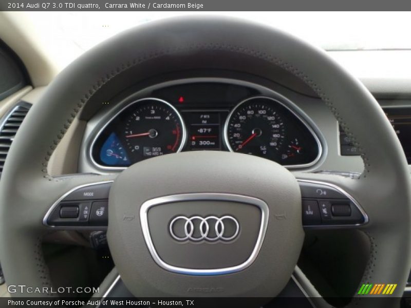 Carrara White / Cardamom Beige 2014 Audi Q7 3.0 TDI quattro