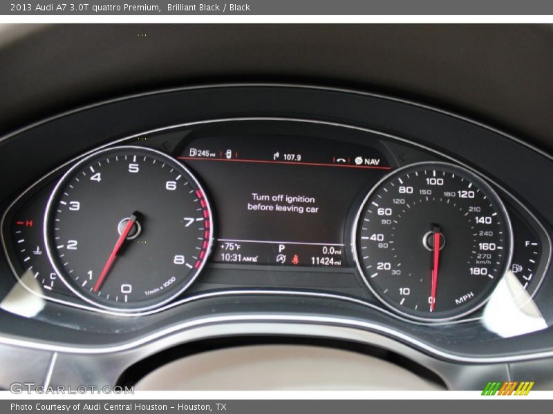 Brilliant Black / Black 2013 Audi A7 3.0T quattro Premium