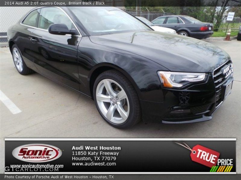 Brilliant Black / Black 2014 Audi A5 2.0T quattro Coupe