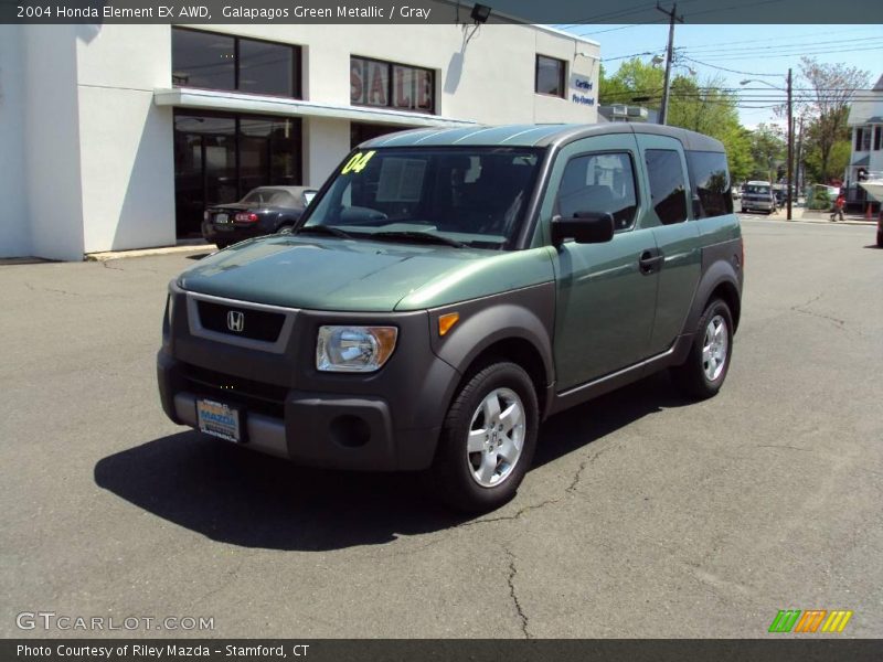 Galapagos Green Metallic / Gray 2004 Honda Element EX AWD