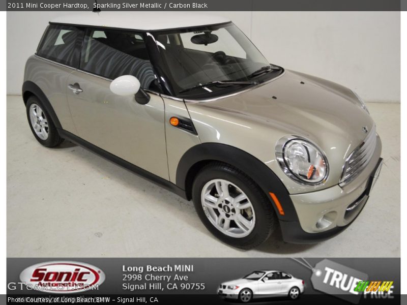 Sparkling Silver Metallic / Carbon Black 2011 Mini Cooper Hardtop