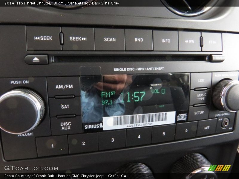 Bright Silver Metallic / Dark Slate Gray 2014 Jeep Patriot Latitude