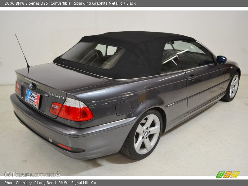 Sparkling Graphite Metallic / Black 2006 BMW 3 Series 325i Convertible