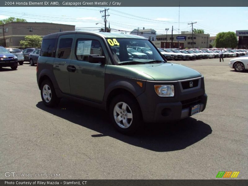 Galapagos Green Metallic / Gray 2004 Honda Element EX AWD