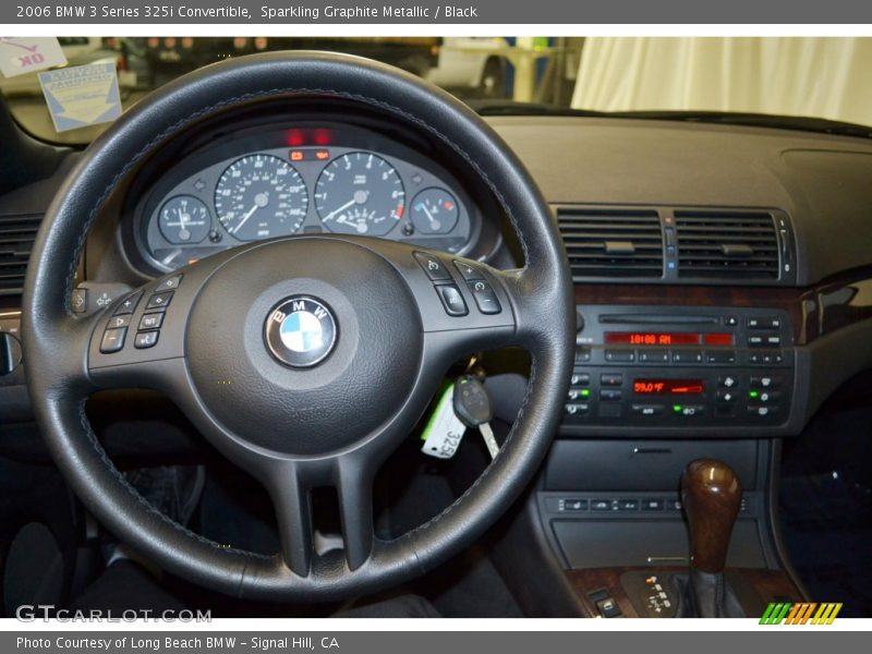 Sparkling Graphite Metallic / Black 2006 BMW 3 Series 325i Convertible