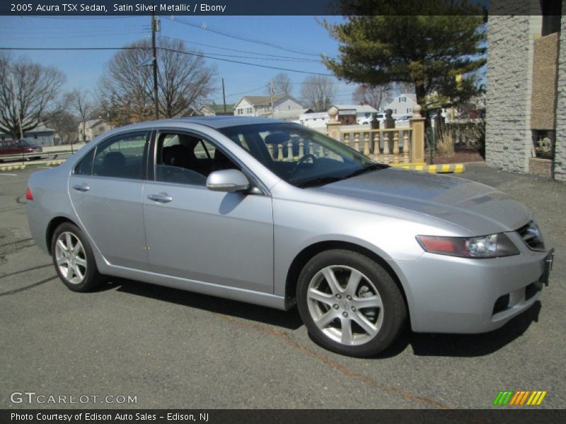 Satin Silver Metallic / Ebony 2005 Acura TSX Sedan