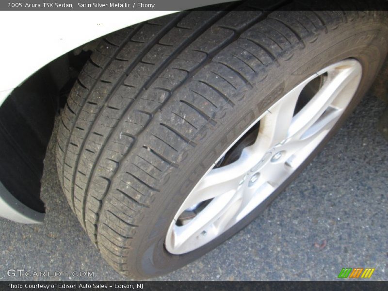 Satin Silver Metallic / Ebony 2005 Acura TSX Sedan