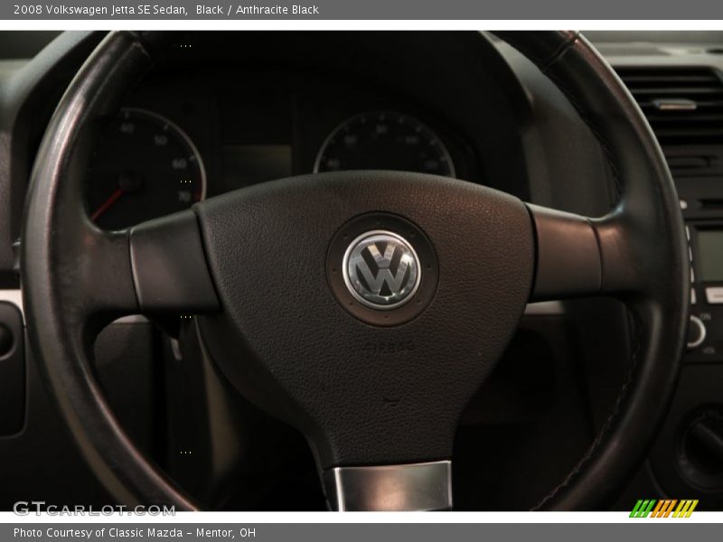 Black / Anthracite Black 2008 Volkswagen Jetta SE Sedan