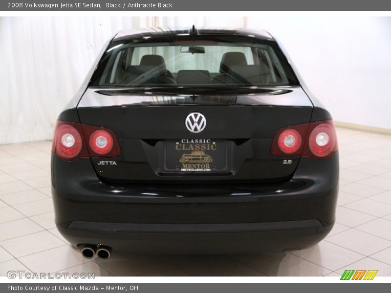 Black / Anthracite Black 2008 Volkswagen Jetta SE Sedan