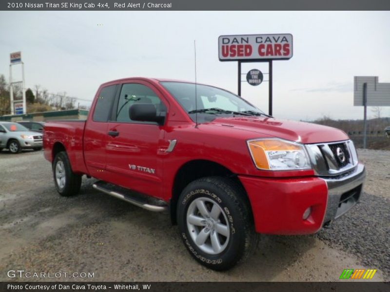 Red Alert / Charcoal 2010 Nissan Titan SE King Cab 4x4