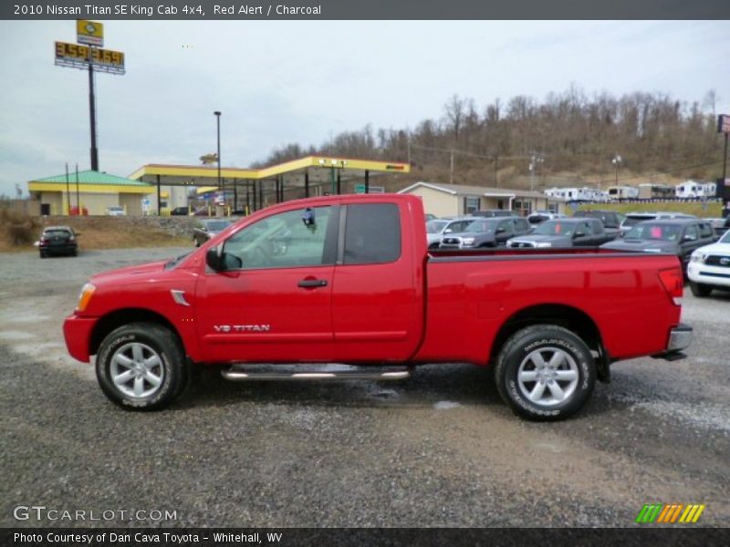 Red Alert / Charcoal 2010 Nissan Titan SE King Cab 4x4