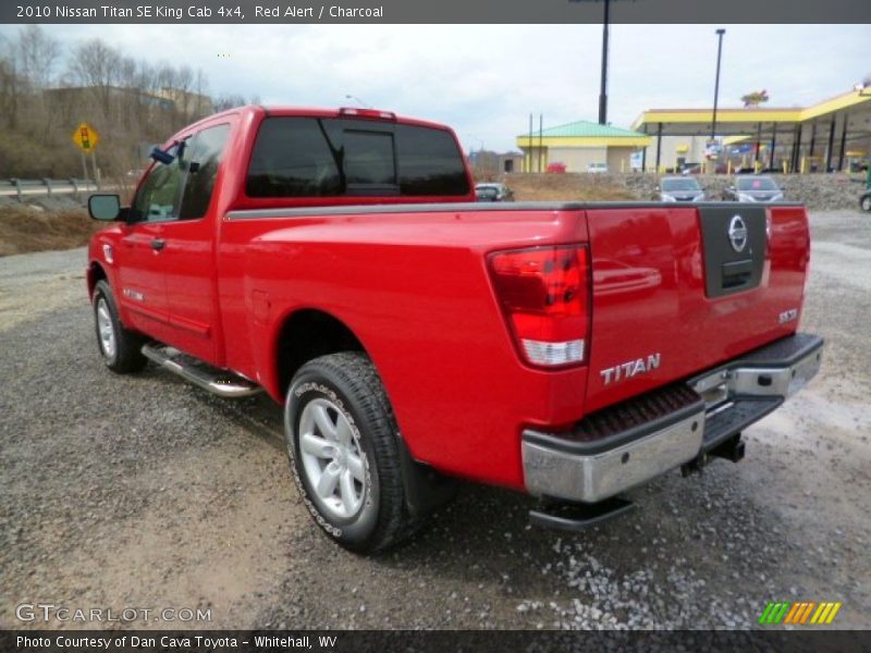 Red Alert / Charcoal 2010 Nissan Titan SE King Cab 4x4