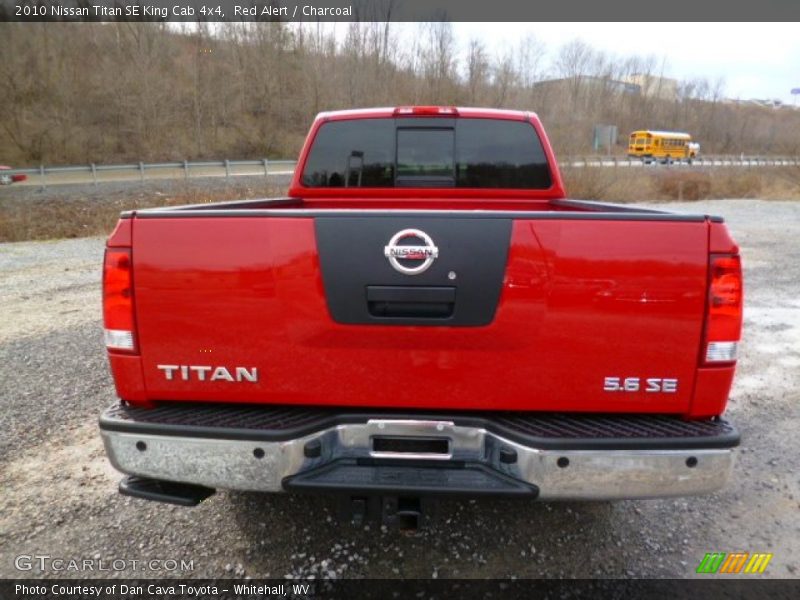 Red Alert / Charcoal 2010 Nissan Titan SE King Cab 4x4