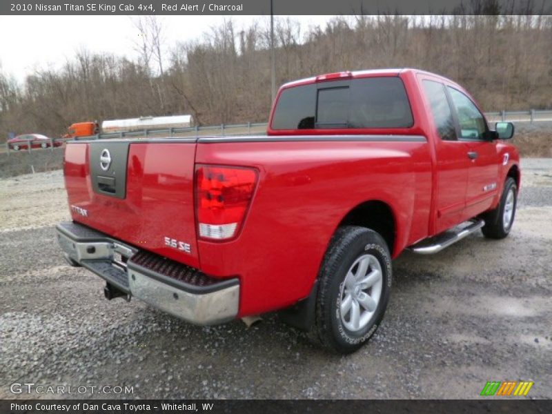 Red Alert / Charcoal 2010 Nissan Titan SE King Cab 4x4