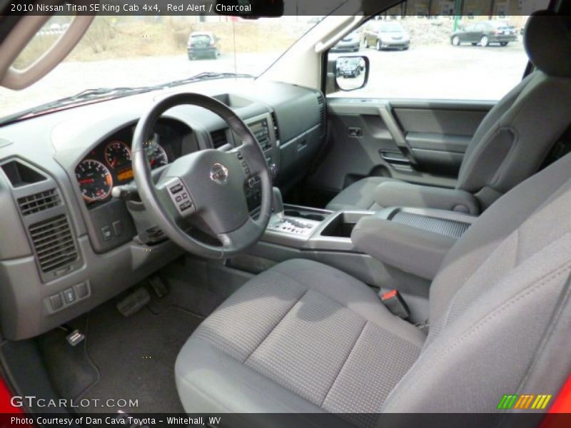 Charcoal Interior - 2010 Titan SE King Cab 4x4 