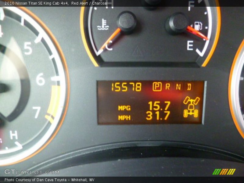 Red Alert / Charcoal 2010 Nissan Titan SE King Cab 4x4