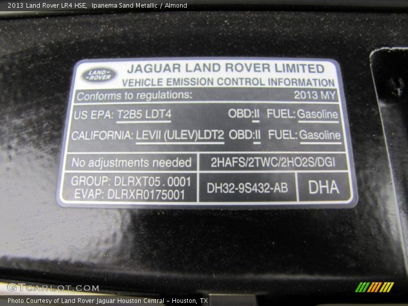 Ipanema Sand Metallic / Almond 2013 Land Rover LR4 HSE