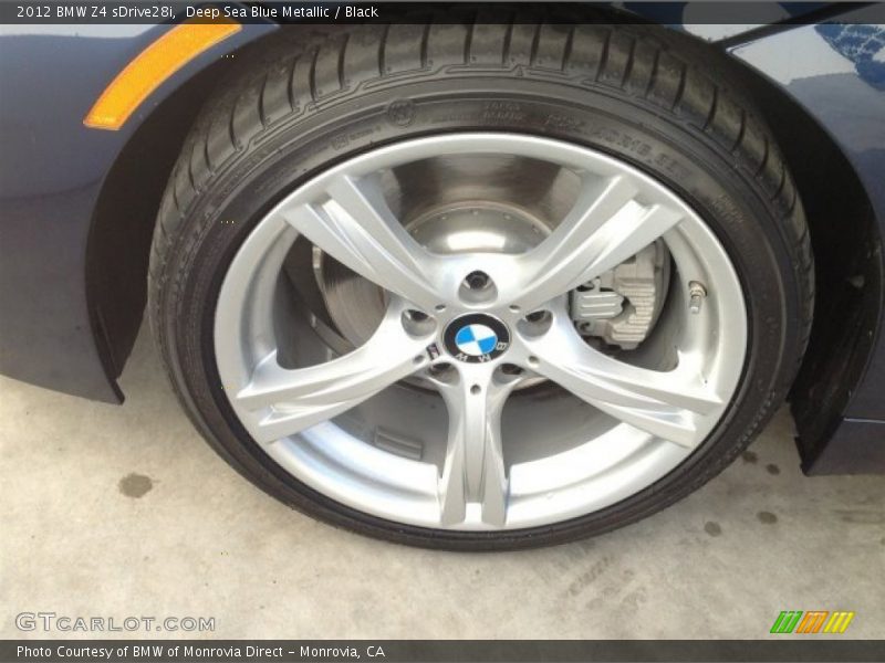 Deep Sea Blue Metallic / Black 2012 BMW Z4 sDrive28i