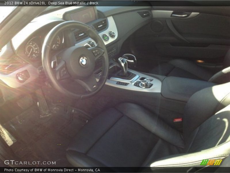 Deep Sea Blue Metallic / Black 2012 BMW Z4 sDrive28i