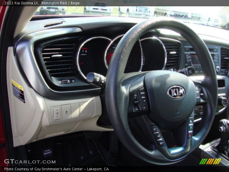 Remington Red / Beige 2013 Kia Optima LX