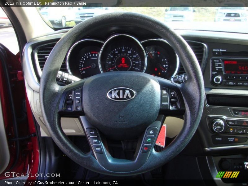 Remington Red / Beige 2013 Kia Optima LX