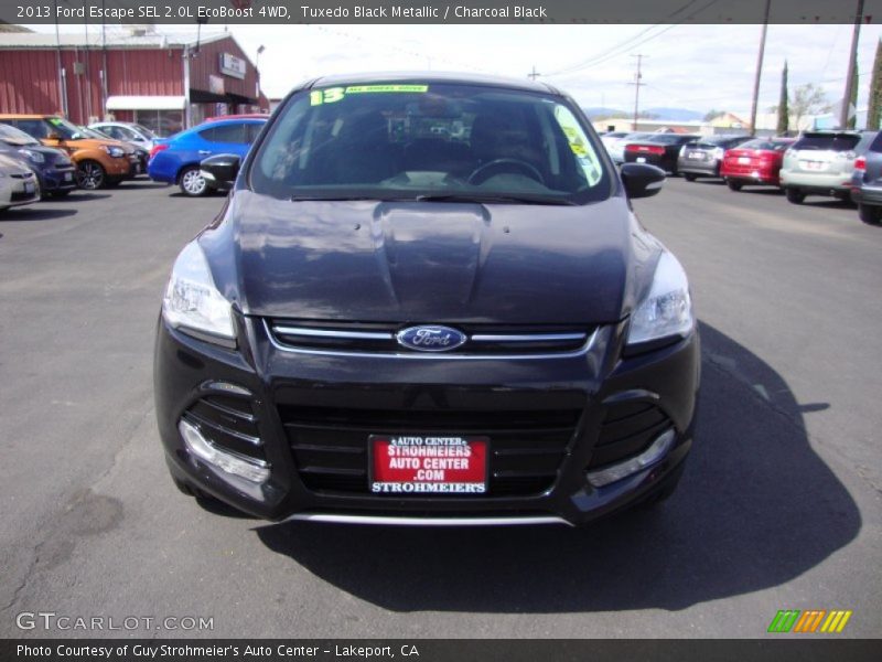 Tuxedo Black Metallic / Charcoal Black 2013 Ford Escape SEL 2.0L EcoBoost 4WD