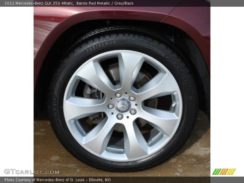 Barolo Red Metallic / Grey/Black 2011 Mercedes-Benz GLK 350 4Matic