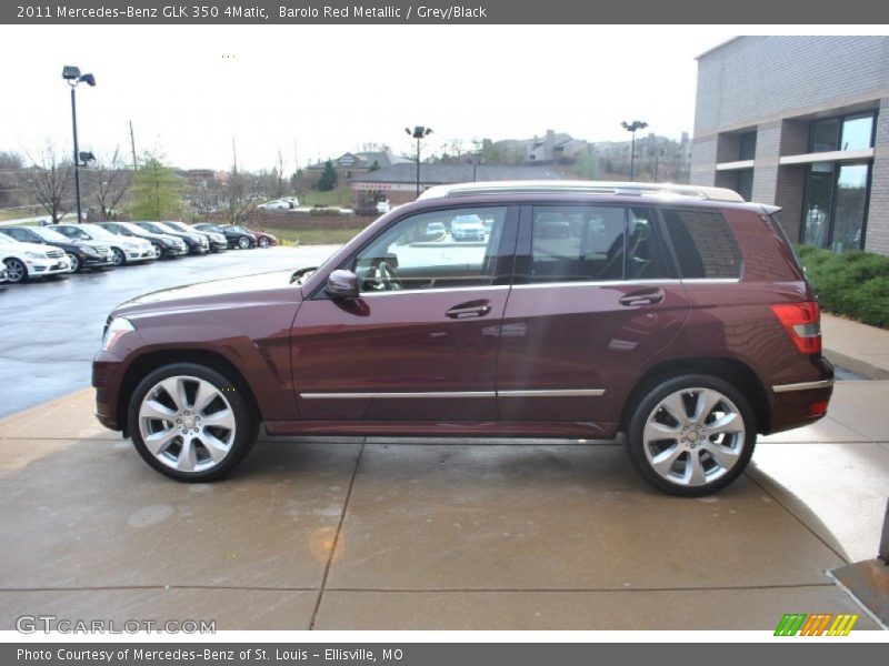 Barolo Red Metallic / Grey/Black 2011 Mercedes-Benz GLK 350 4Matic