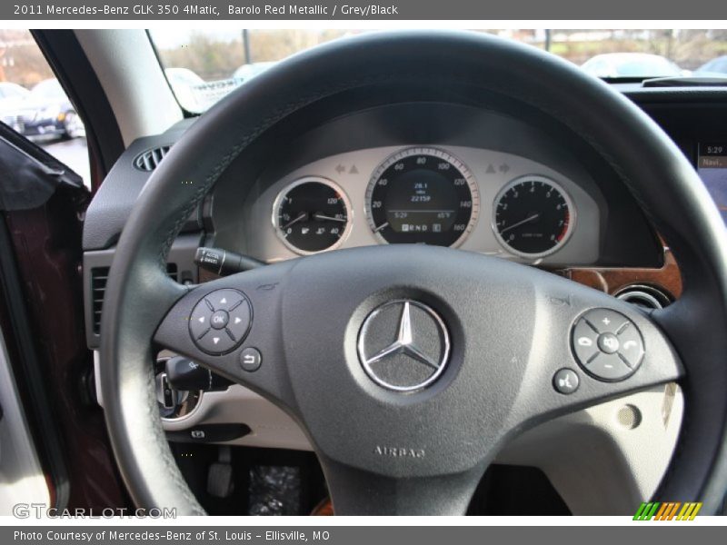 Barolo Red Metallic / Grey/Black 2011 Mercedes-Benz GLK 350 4Matic