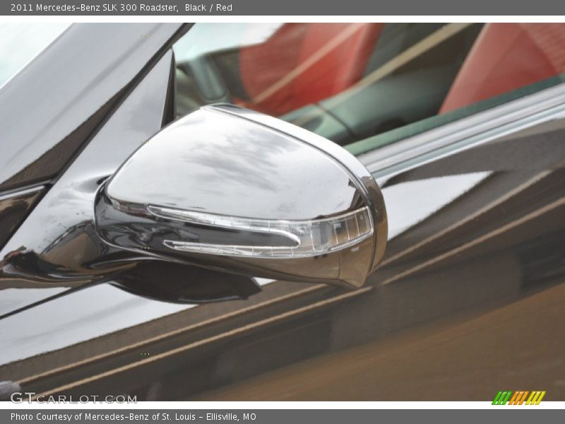 Black / Red 2011 Mercedes-Benz SLK 300 Roadster