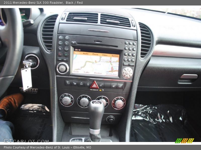 Black / Red 2011 Mercedes-Benz SLK 300 Roadster