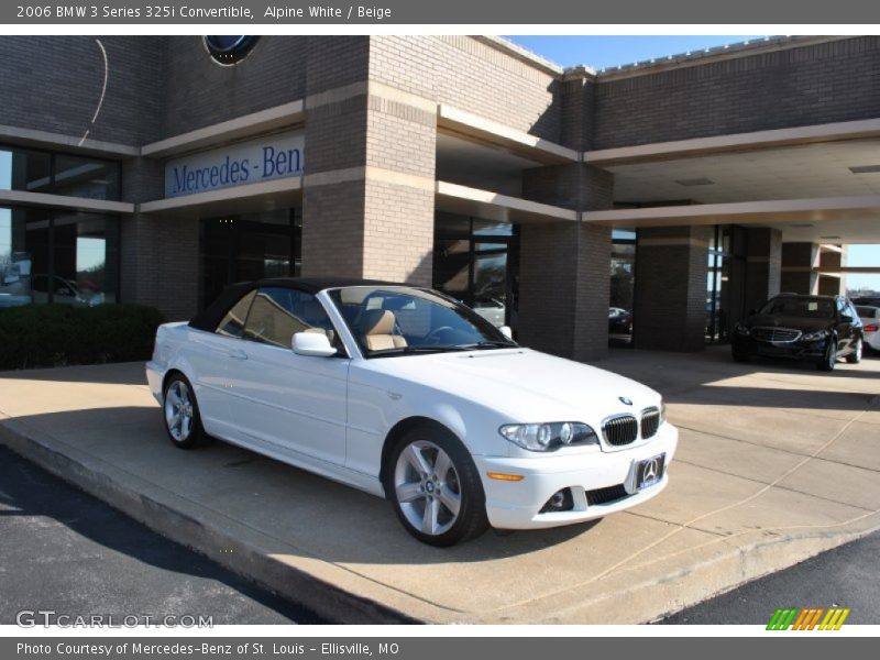 Alpine White / Beige 2006 BMW 3 Series 325i Convertible