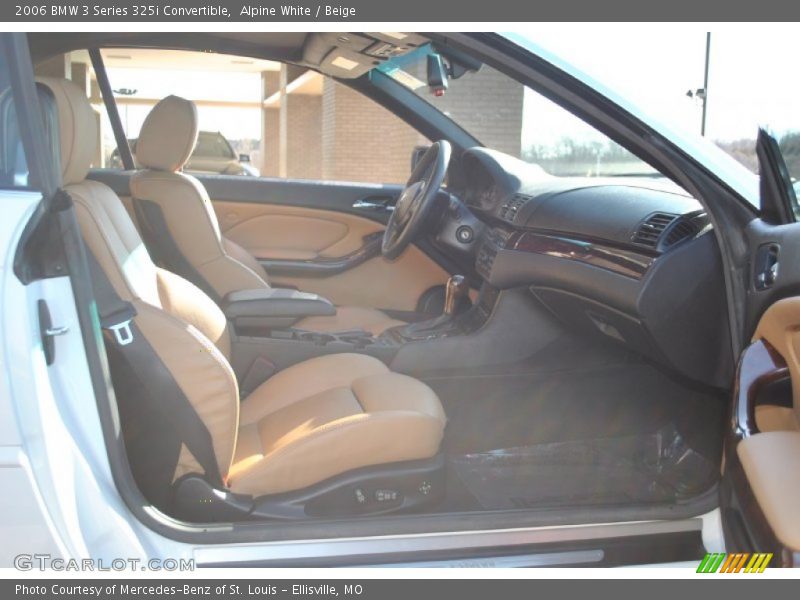 Alpine White / Beige 2006 BMW 3 Series 325i Convertible