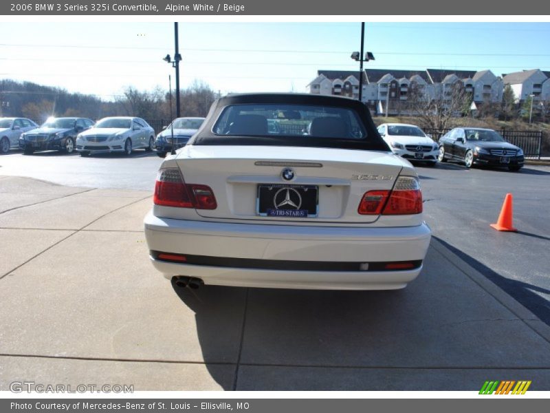 Alpine White / Beige 2006 BMW 3 Series 325i Convertible